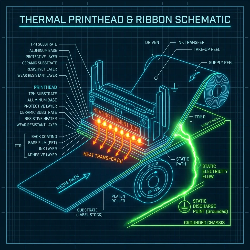 How Ribbon Backcoating Supports Thermal Printhead Care